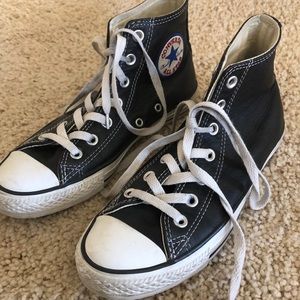 Leather converse